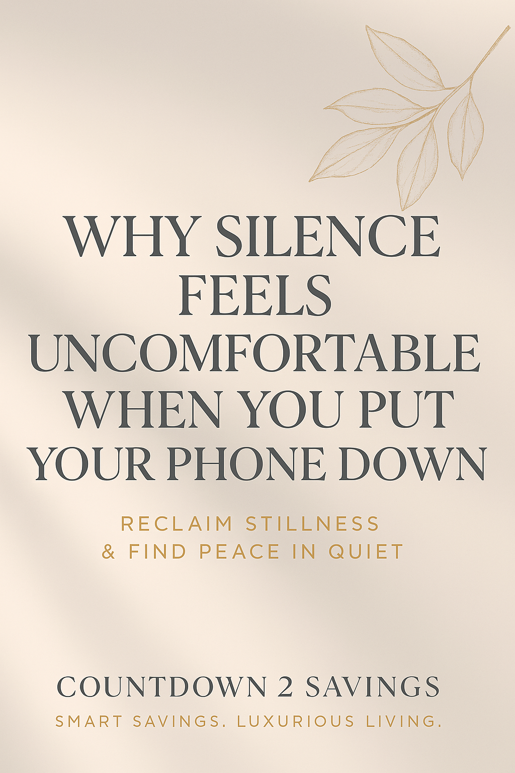 Silence Feels Uncomfortable