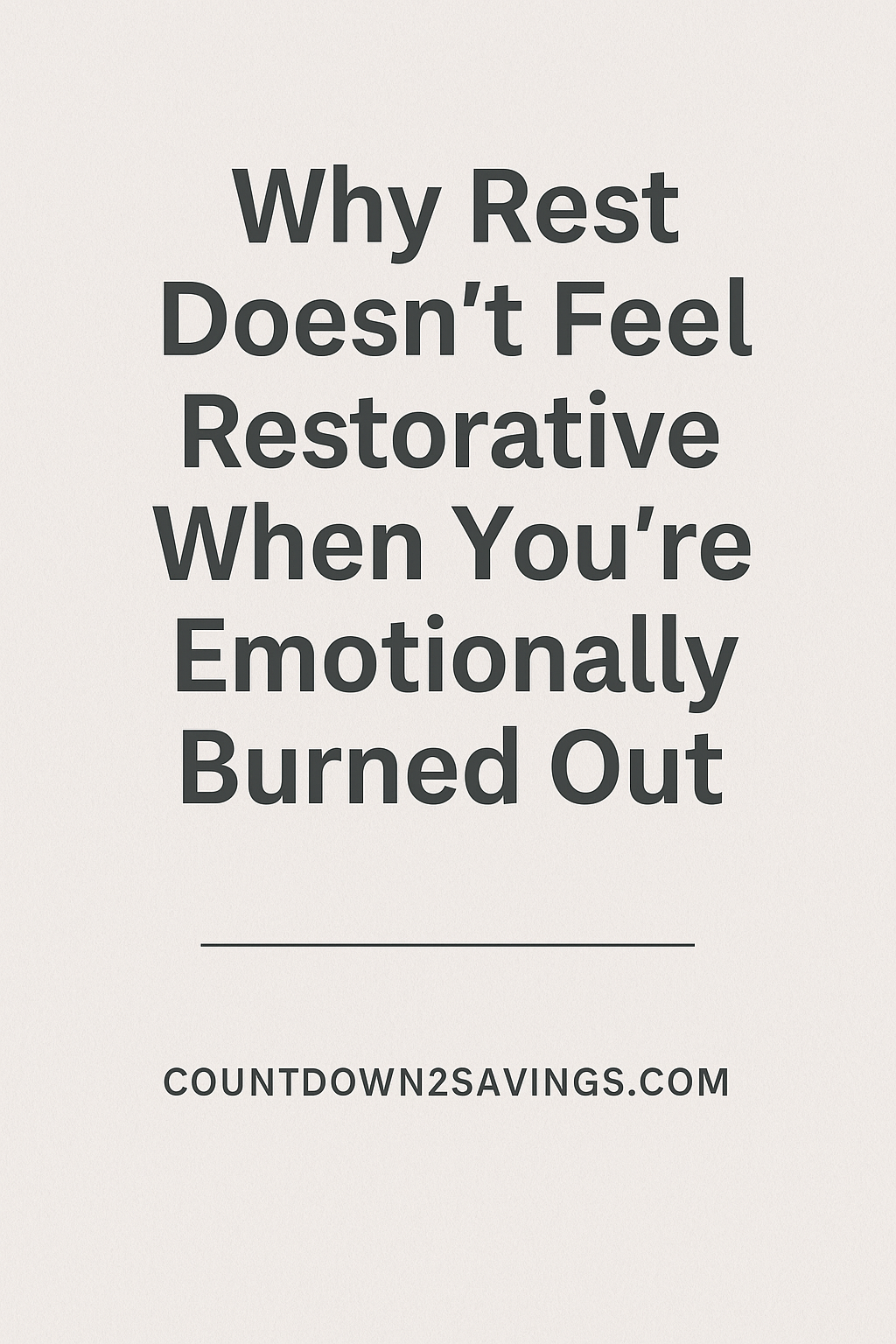 Healing When You’re Emotionally Burned Out