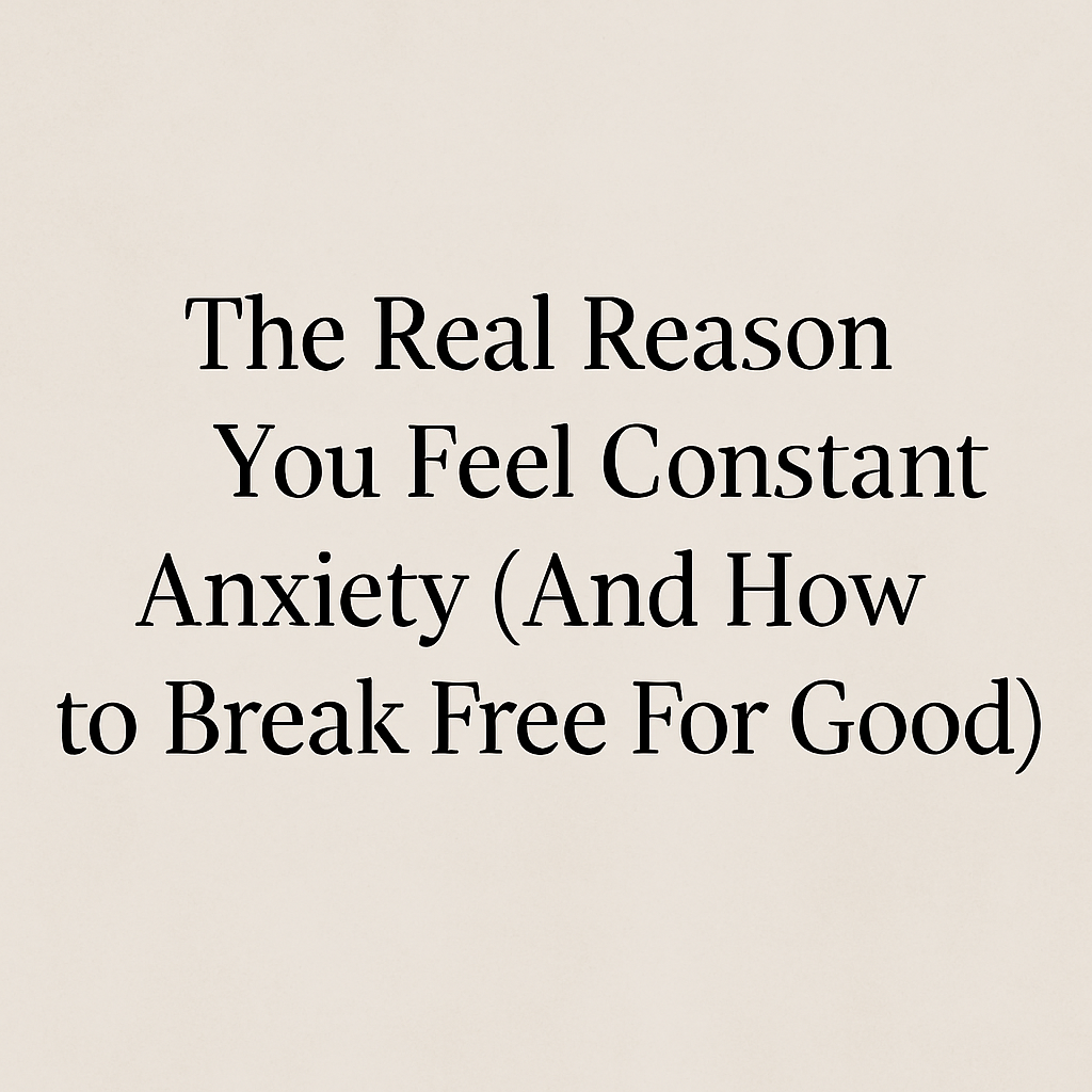 constant anxiety causes and healing journey