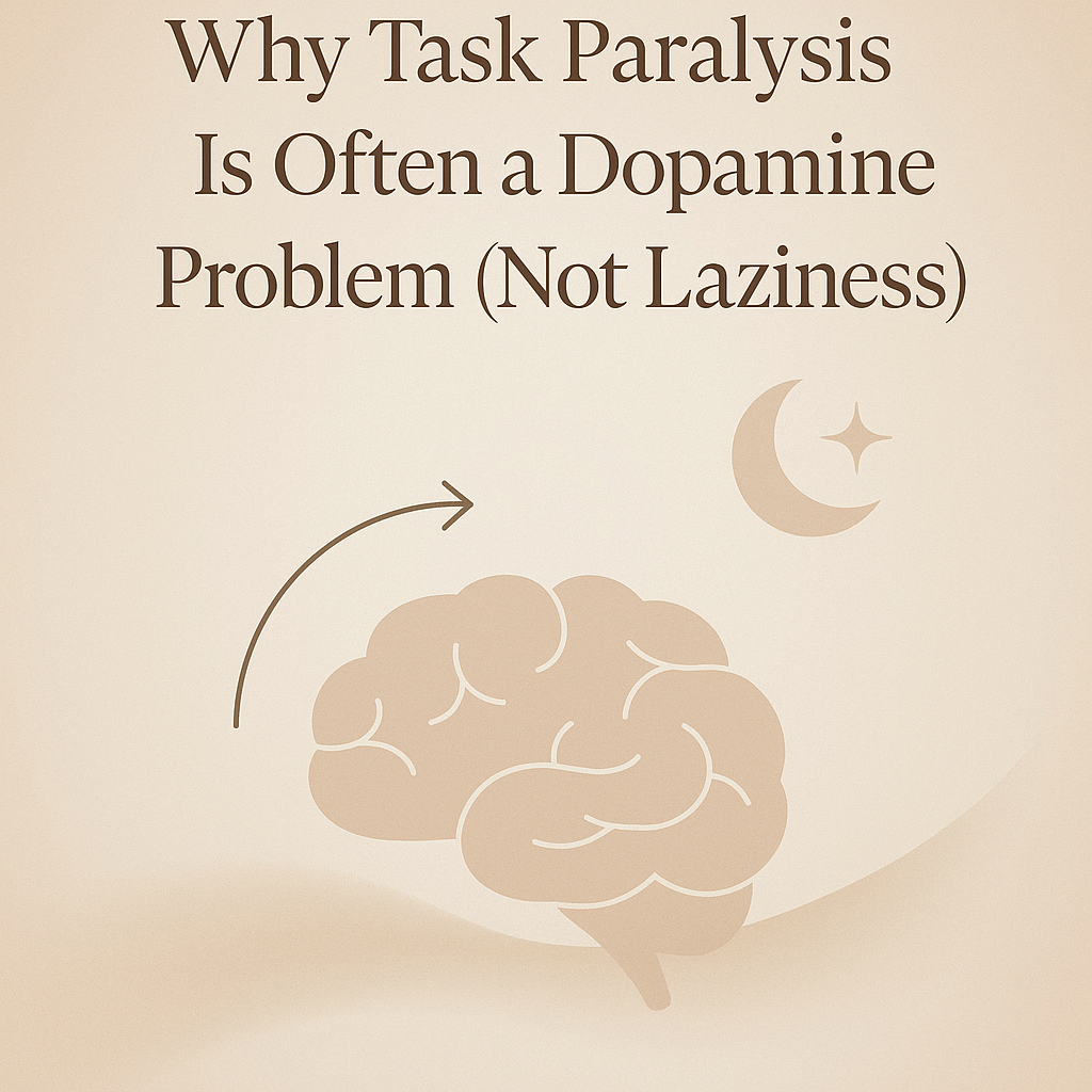 dopamine and task paralysis healing