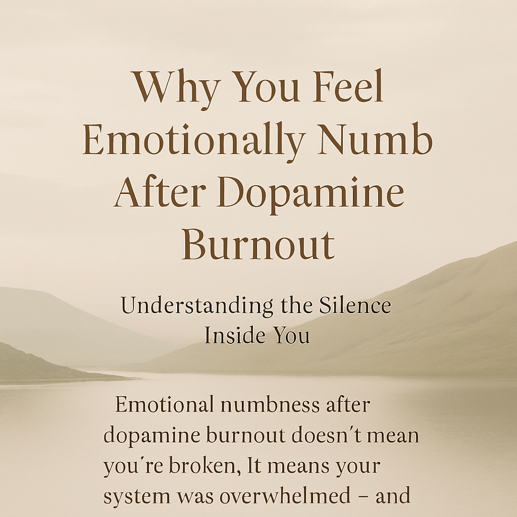 emotional numbness after dopamine burnout healing