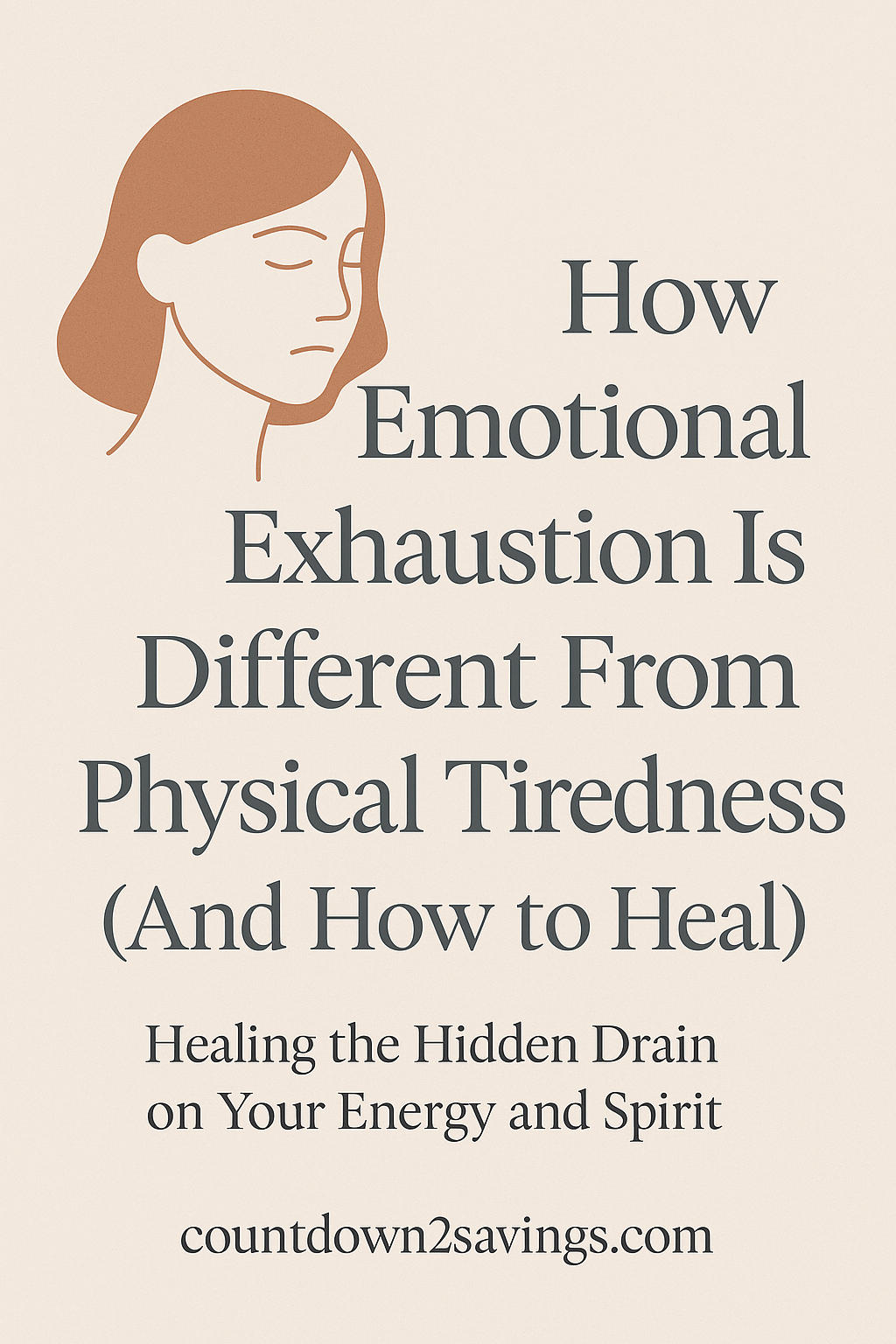 healing emotional exhaustion vs physical tiredness