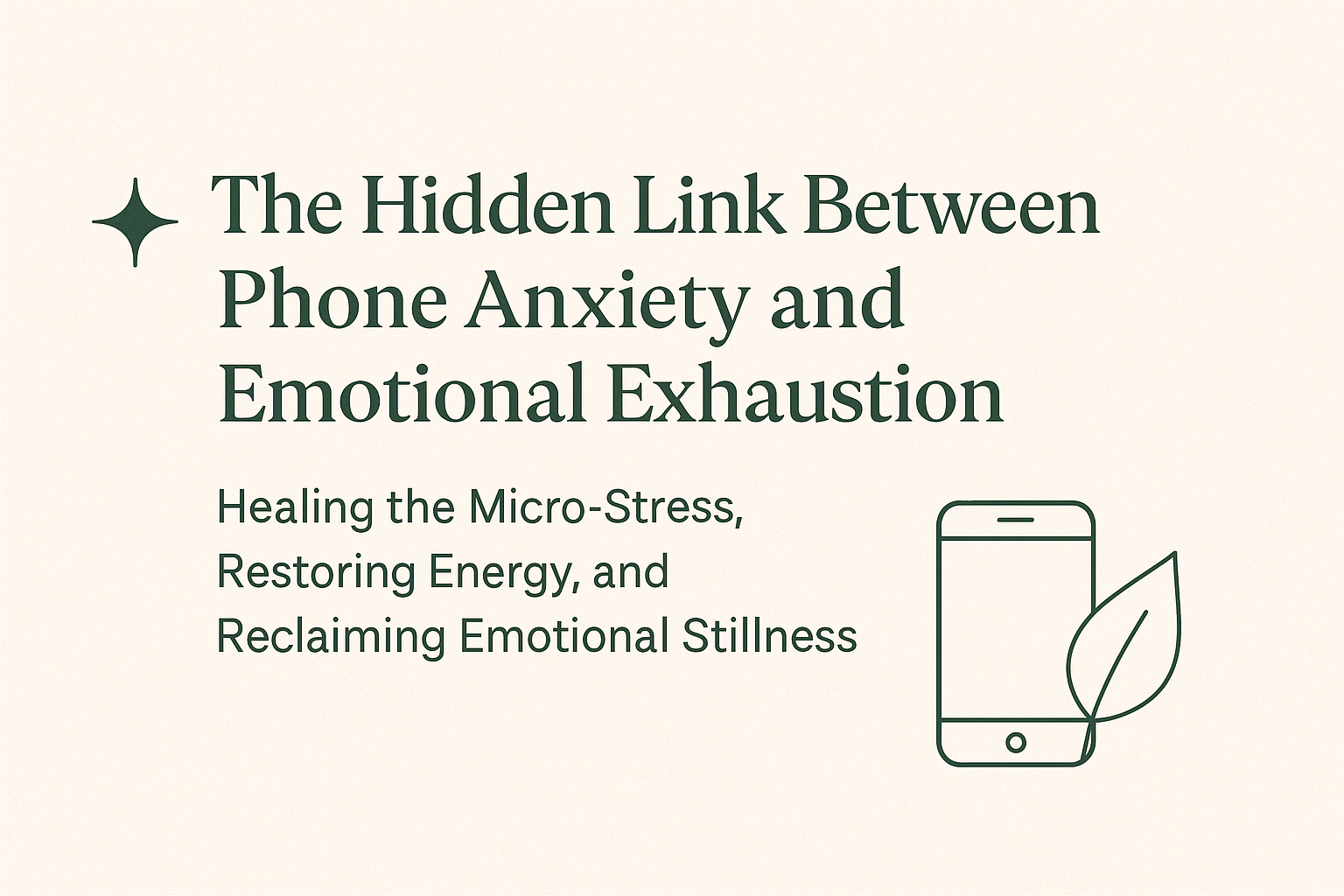healing phone anxiety and emotional exhaustion journey
