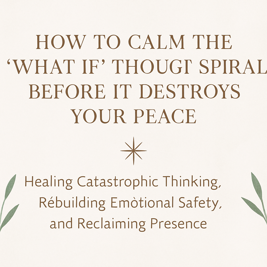 how to calm what if thought spiral and reclaim peace