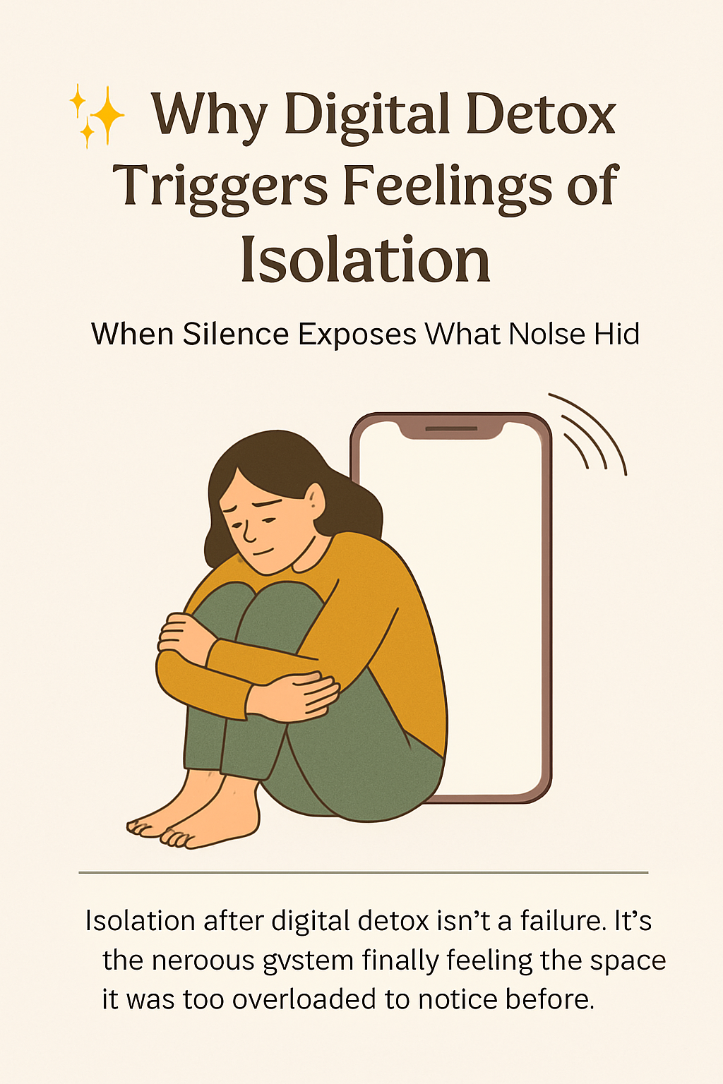 isolation after digital detox healing