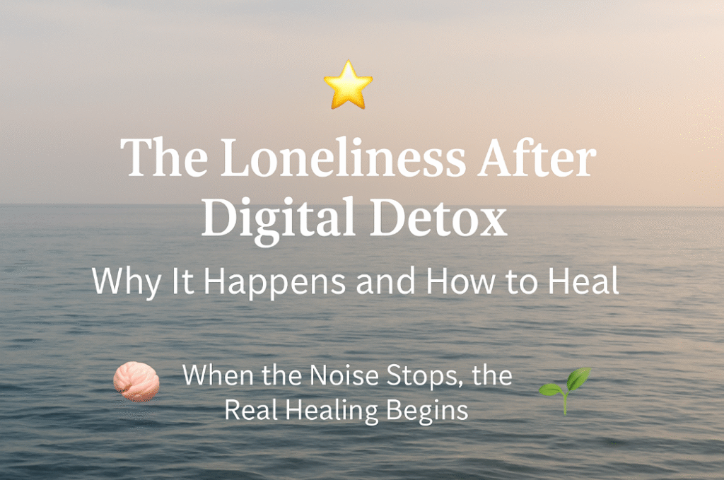 loneliness after digital detox healing
