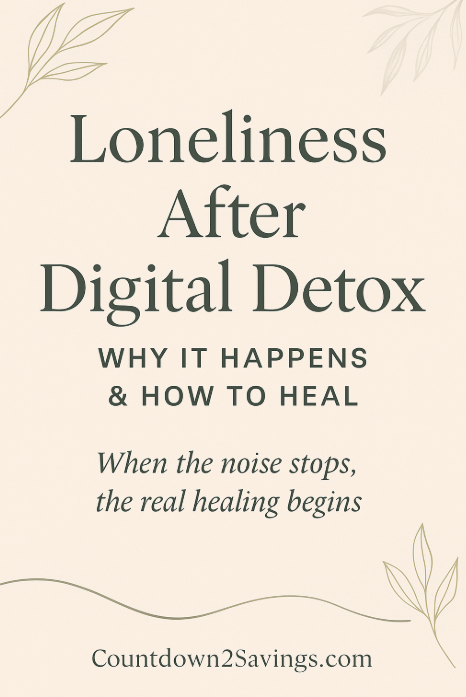 loneliness after digital detox healing