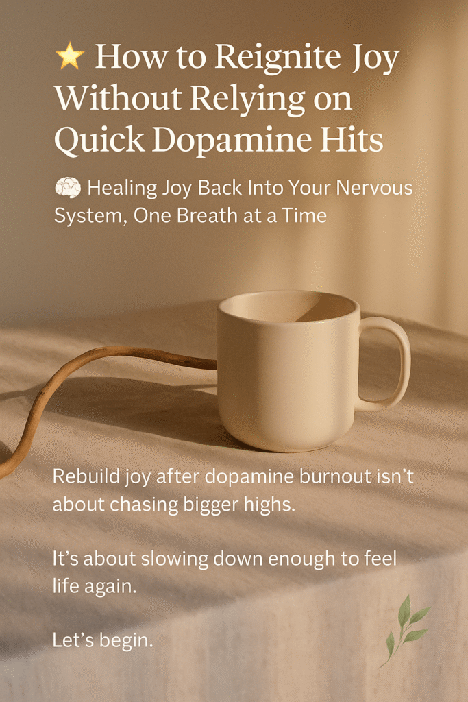 rebuild joy after dopamine burnout healing