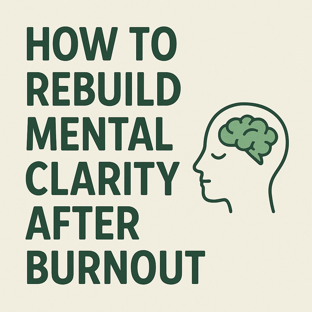 rebuild mental clarity after burnout journey