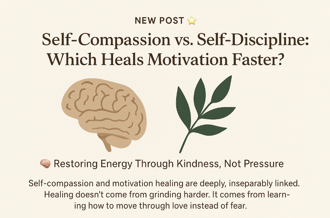 self-compassion and motivation healing