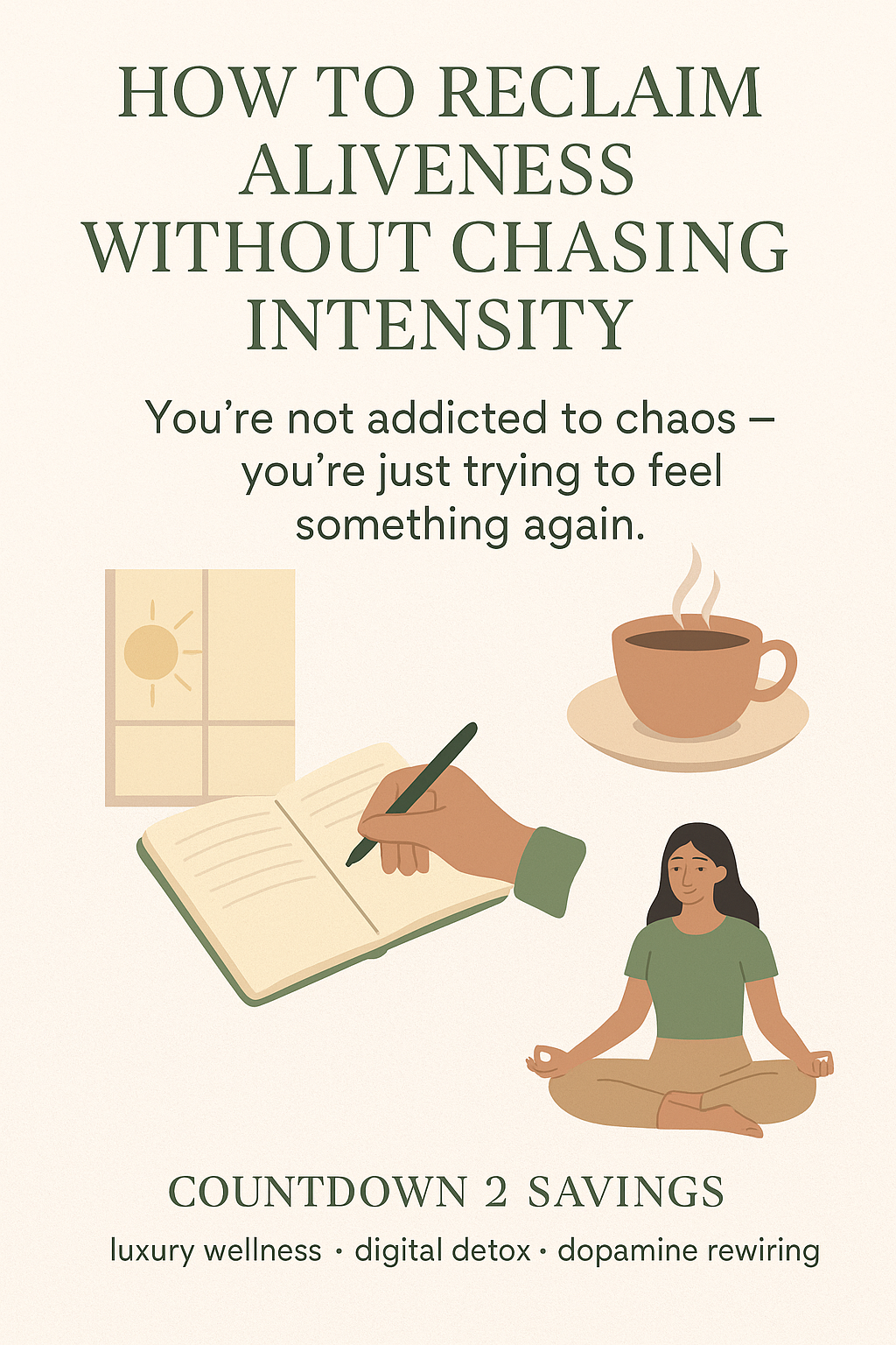 how to feel alive again without chaos