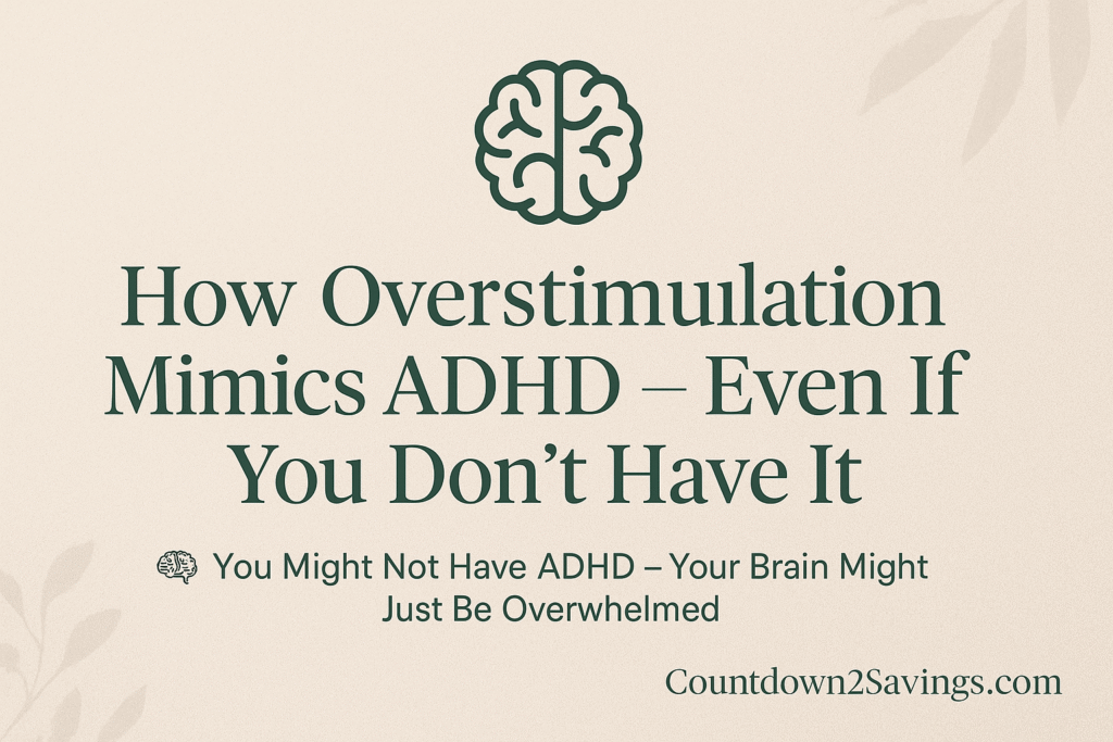 overstimulation and focus recovery
