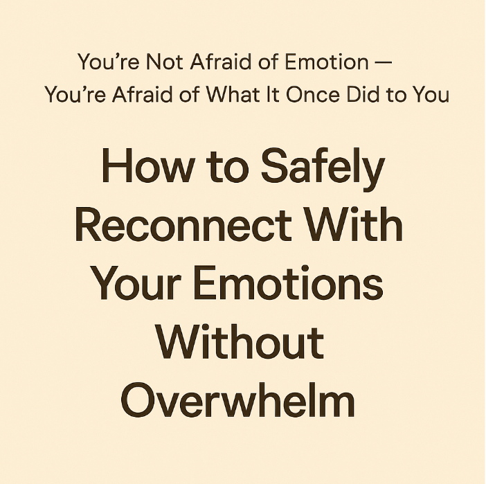 reconnect with emotions trauma-safe emotional healing