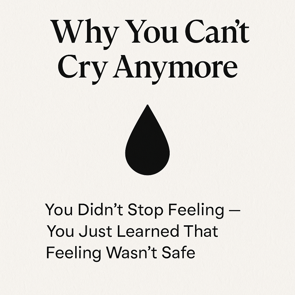 why can’t I cry anymore trauma freeze healing